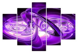 Tabloul fractalilor în violet (150x105 cm)