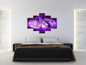 Tabloul fractalilor în violet (150x105 cm)