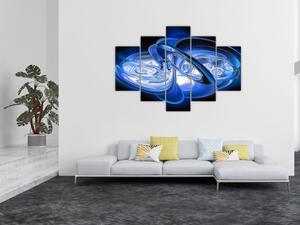 Tabloul abstract albastru (150x105 cm)