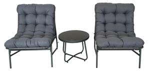 Amora Terrace antracit Garden Point set de mobilier de terasă