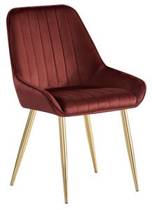 Scaun sufragerie Soddy (bordo + auriu) . 1116451