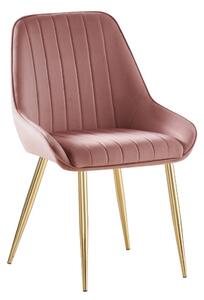 Scaun sufragerie Soddy (roz + auriu) . 1116452