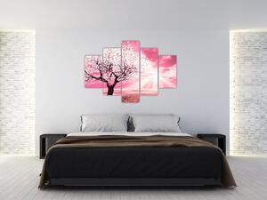Tabloul cu pomul roz (150x105 cm)