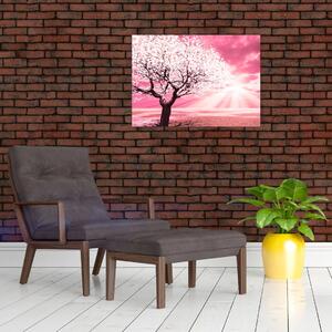 Tabloul cu pomul roz (70x50 cm)