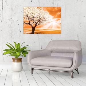 Tabloul cu pomul portocaliu (70x50 cm)