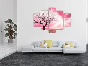 Tabloul cu pomul roz (150x105 cm)