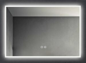 Oglinda dreptunghiulara cu iluminare LED si dezaburire Fluminia, Siza