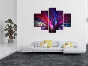 Tabloul abstract cu copacul (150x105 cm)