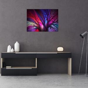 Tabloul abstract cu copacul (70x50 cm)