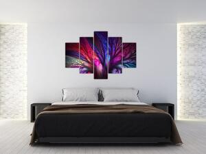 Tabloul abstract cu copacul (150x105 cm)