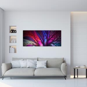 Tabloul abstract cu copacul (120x50 cm)