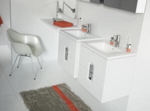 Mobilier lavoar baie cu 2 usi, Twins, alb, Kolo