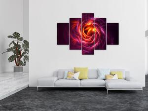Tabloul cu abstracțiune modernă care luminează (150x105 cm)