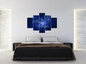 Tablou - abstracție albastră (150x105 cm)