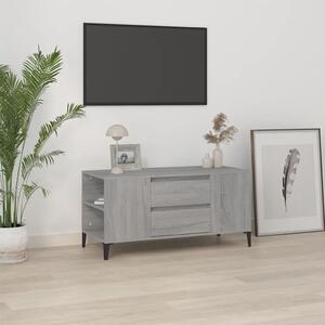 Comodă TV, gri sonoma, 102x44,5x50 cm, lemn prelucrat