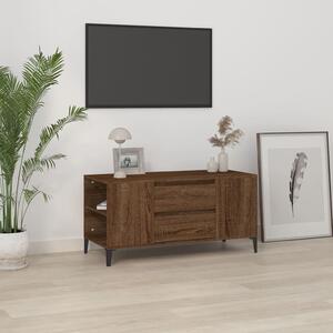 Comodă TV, stejar maro, 102x44,5x50 cm, lemn prelucrat