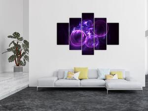 Tablou abstract cu bulbuci (150x105 cm)