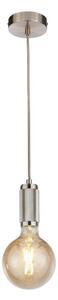 Searchlight 77651SS - Lustră suspendată cu cablu SUSPENSION 1xE27/60W/230V argintie