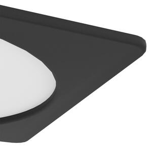Eglo 901392 - Plafonieră LED FUEVA, 10,5 W, 230 V, 16,6 x 16,6 cm, negru