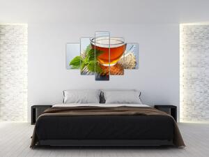 Tablou cu ceașca cu ceai (150x105 cm)