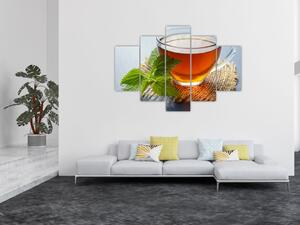 Tablou cu ceașca cu ceai (150x105 cm)