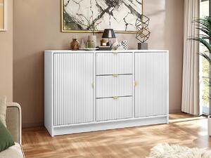 Z0ND0 Comodă Rozoma 2D3SZ (Alb velvet + auriu) . 1103671