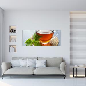 Tablou cu ceașca cu ceai (120x50 cm)