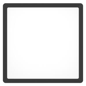 Eglo 901375 - FUEVA-Z Lampă de tavan LED RGBW dimabilă, sticlă fumurie, LED/13,5W/230V, 29,5cm, IP44, neagră