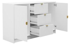 Comodă Rozoma 2D3SZ (Negru molet + auriu) . 1103672