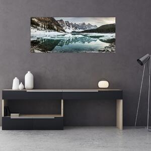 Tablou - lacul iarna (120x50 cm)