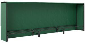 Outsunny Suport Lemne de 1m³ Reglabil cu Acoperire Impermeabilă 300x36x99 cm | Aosom Romania