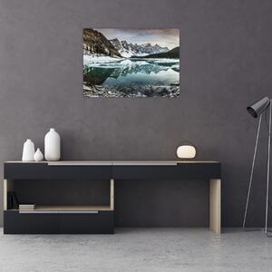 Tablou - lacul iarna (70x50 cm)