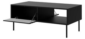 Set mobilier living Hermano I (Negru + Nuc warnia) . 1105956