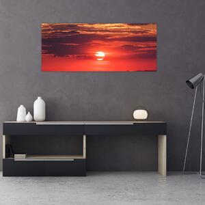 Tablou cu soarele colorat (120x50 cm)