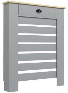 HOMCOM Copertură pentru Calorifer din MDF cu Sertar, 78x19x95.5 cm, Gri | Aosom Romania