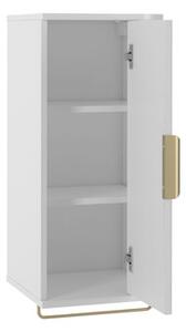 Z0ND0 Set mobilier baie Mekona I (Negru mat + Marmură Negru + auriu) (cu sifon). 1103873