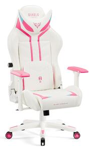 Scaun de gaming Diablo X-Ray 2.0 Normal Size: Alb-roz