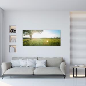Tablou cu lunca în vară (120x50 cm)