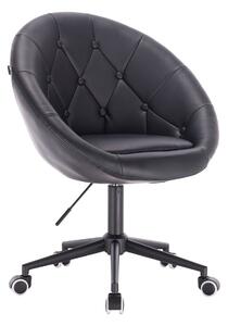 HC8516K Scaun Negru cu Bază Neagră