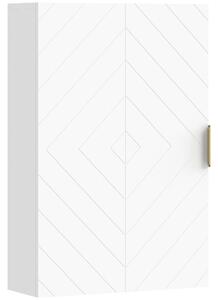 Kleankin Dulap pentru Baie Suspendat cu Rafturi Ajustabile, 40x15x60 cm, Alb | Aosom Romania