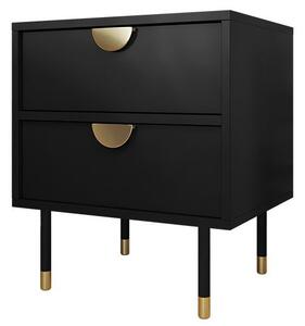 Z0ND0 Noptieră Tivaso 2SZ (Negru + auriu) . 1104528