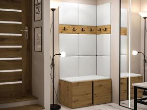 Z0ND0 Mobilier hol Tovenaz I (Stejar artisan + Alb) . 1104746