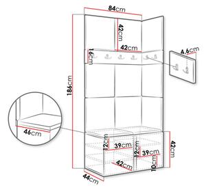 Mobilier hol Tovenaz I (grafit + Gri) . 1104745