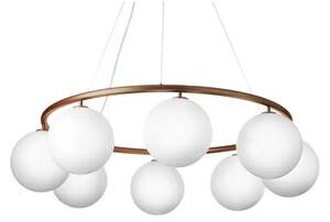 Miira 8 Circular Candelabru Întuneric Bronz/Opal White - Nuura