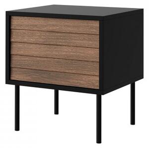 Set 2 noptiere Hermano (Negru + Nuc warnia) . 1105888