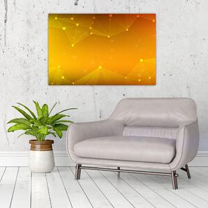Tabloul abstract galben (90x60 cm)