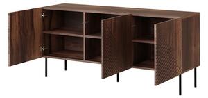 Dulap Azanat 150 3D (Nuc warmia + Negru) . 1105914