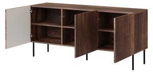 Dulap Azanat 150 3D (Nuc warmia + Negru) . 1105914
