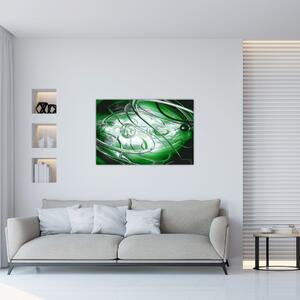 Tabloul abstract verde (90x60 cm)