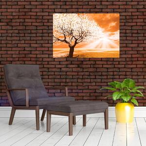 Tabloul cu pomul portocaliu (90x60 cm)